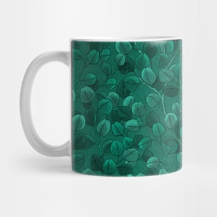 Eucalyptus on green Mug